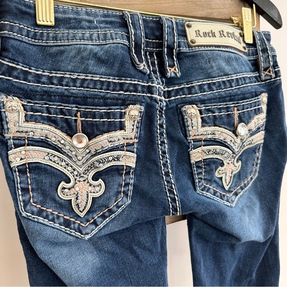 Rock Revival Iselin Cropped  Denim Capri Size 25 - Picture 4 of 13